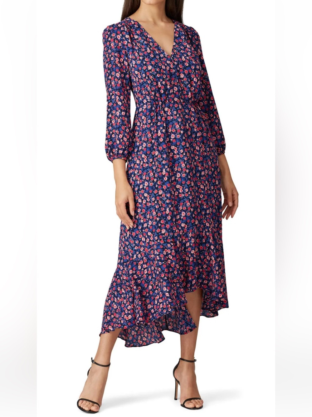 Pretty J. Crew Floral Ramea Tie-waist midi dress A-Line Garden Wedding Romantic
